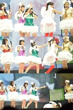 百田夏菜子がTwinkle5の原江梨子に背中を殴られ気を失う過程。