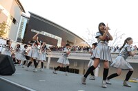 私立恵比寿中学フリーライブの様子。