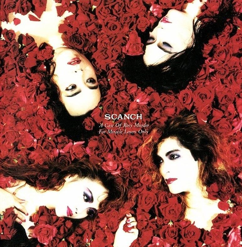 すかんちの3rdアルバム「恋の薔薇薔薇殺人事件」ジャケット。