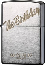 縄ロゴデザインのThe BirthdayオリジナルZippoライター。