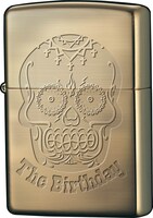 スカルロゴデザインのThe BirthdayオリジナルZippoライター。