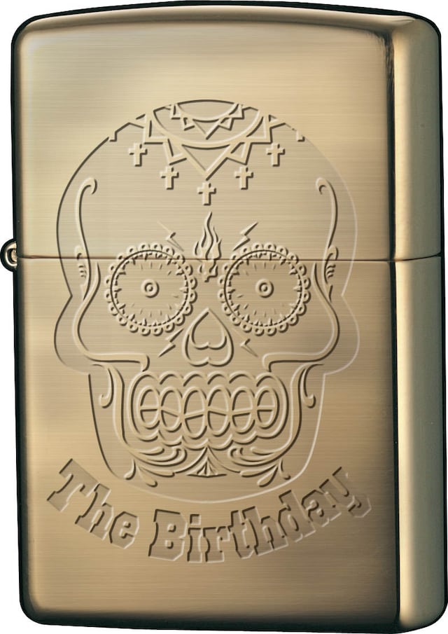 スカルロゴデザインのThe BirthdayオリジナルZippoライター。