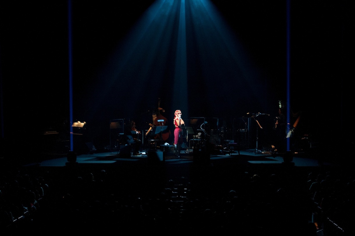 椎名林檎「椎名林檎十五周年 党大会 平成二十五年神山町大会」の様子。（撮影：荒井俊哉）