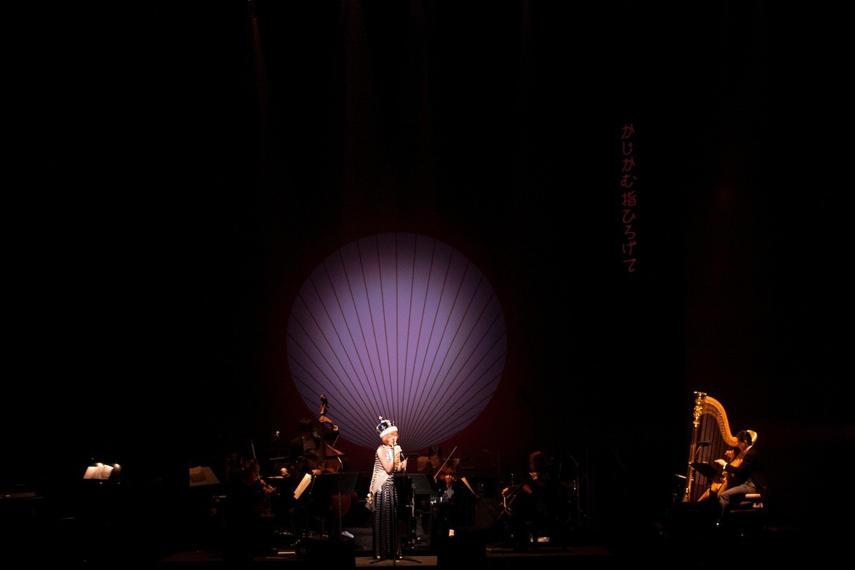 椎名林檎「椎名林檎十五周年 党大会 平成二十五年神山町大会」の様子。（撮影：荒井俊哉）