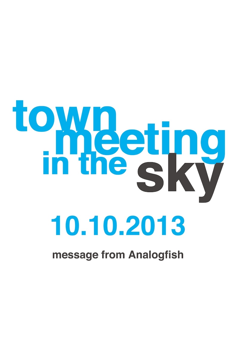 アナログフィッシュ「town meeting in the sky」ジャケット