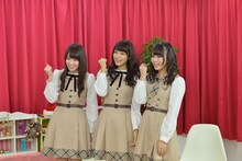番組ゲストの乃木坂46メンバー。左から高山一実、深川麻衣、川後陽菜。