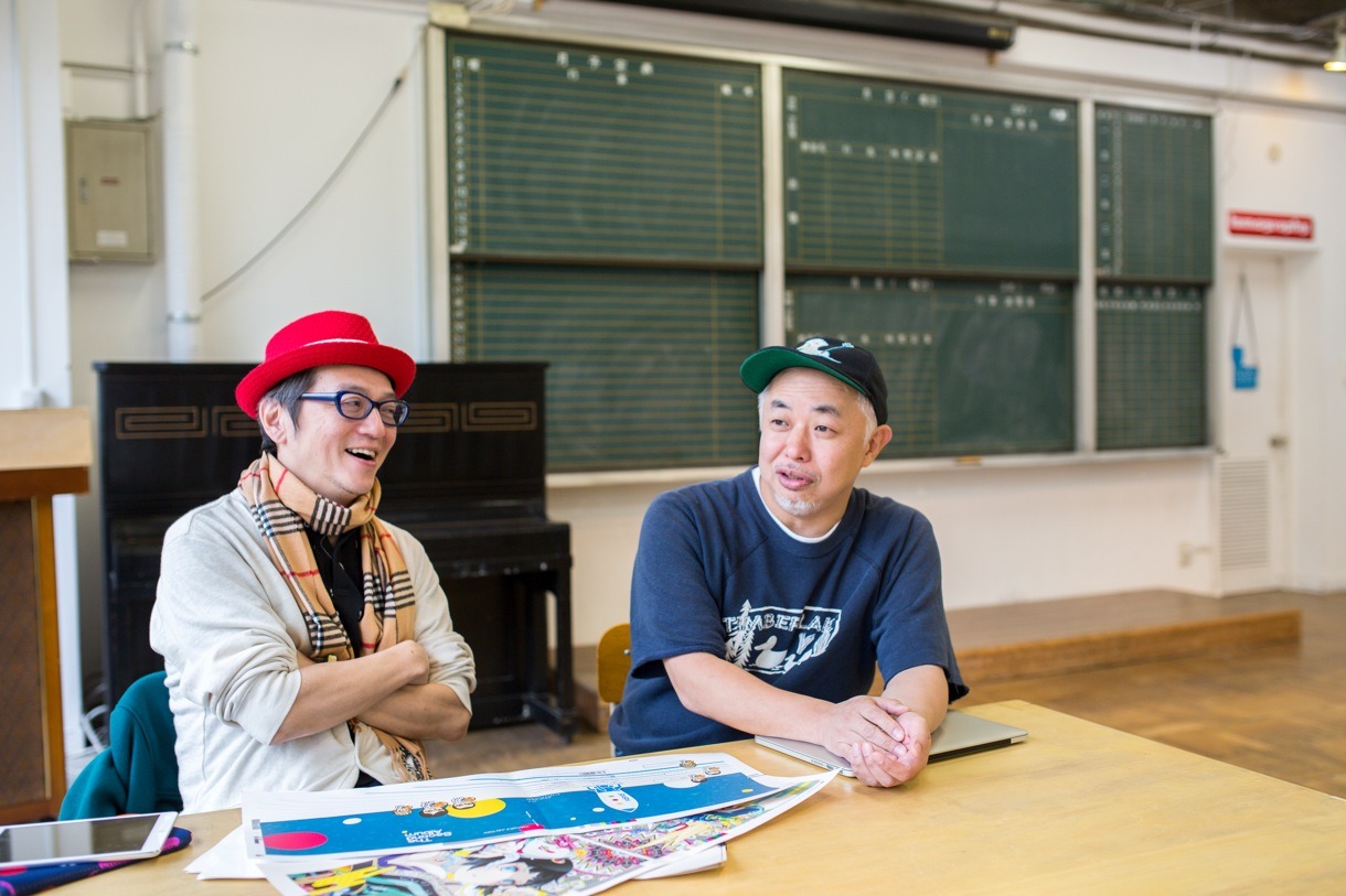マスヤマコム（左）と伊藤ガビン（右）。