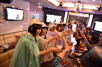 でんぱ組.inc「W.W.D II 初回限定ナゾカラ盤 発売記念キャンペーン」カラオケイベントの様子。