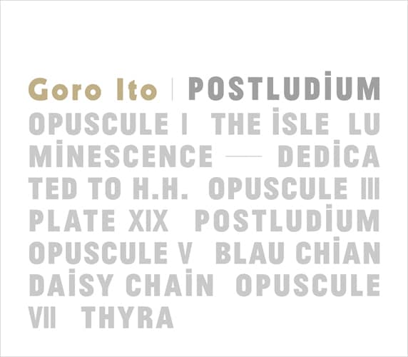 伊藤ゴロー「POSTLUDIUM」ジャケット