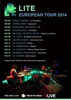 「LITE European tour 2014」フライヤー