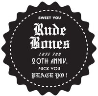 RUDE BONES20周年記念ロゴ