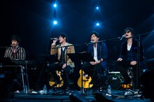 左から常田真太郎（スキマスイッチ）、大橋卓弥（スキマスイッチ）、水野良樹（いきものがかり）、根本要（スターダスト☆レビュー） (c)TBS