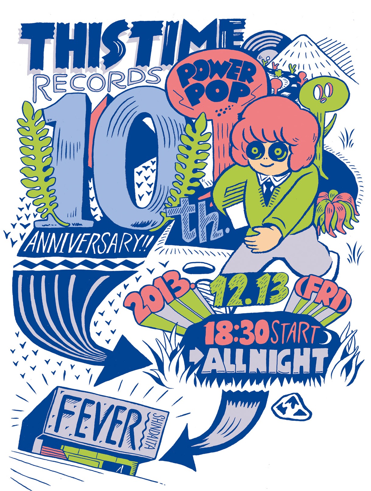 「THISTIME RECORDS 10th Anniversary」ポスター