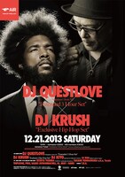 「DJ QUESTLOVE × DJ KRUSH」ポスター