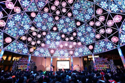 「パズドラZ」をイメージしたイルミネーション。