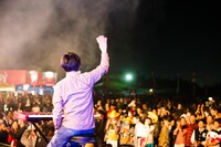 蓮沼執太フィル「Big Mountain Music Festival 5」出演時の様子。（撮影：後藤武浩）