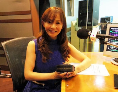 番組収録スタジオでの華原朋美。