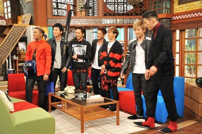 「さんまのまんま」に出演中の三代目 J Soul Brothers。(c)KTV