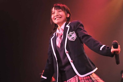 瑞稀もえ。写真は「LinQ ちかっぱ全国ツアー2013」最終公演の様子。