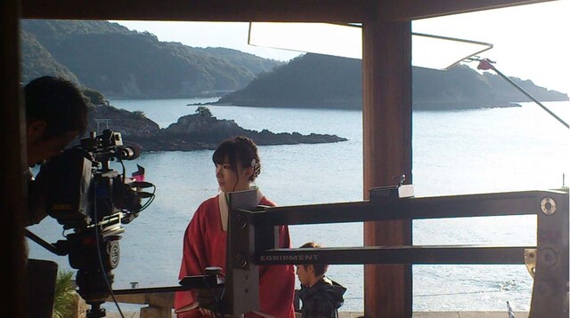 「鞆の浦慕情」ビデオクリップ撮影の模様。