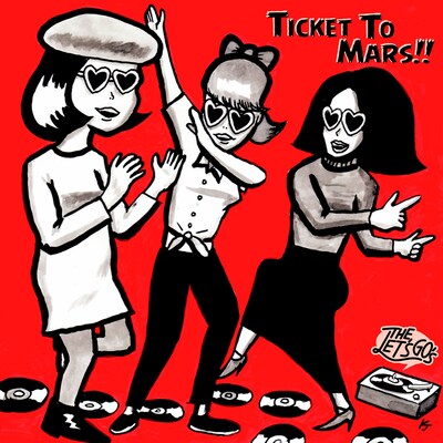 THE LET'S GO's「Ticket To Mars!!」配信ジャケット