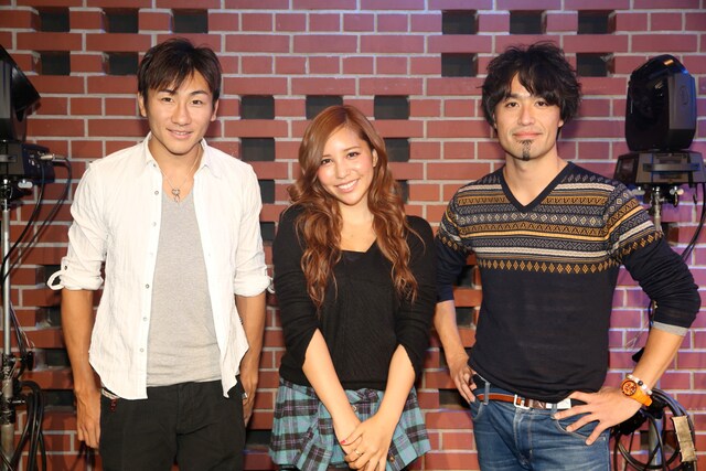 「キエタイクライ」の作詞作曲を手がけたキマグレンと河西智美。