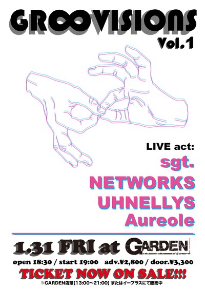 「GROOVISIONS vol.1」フライヤー