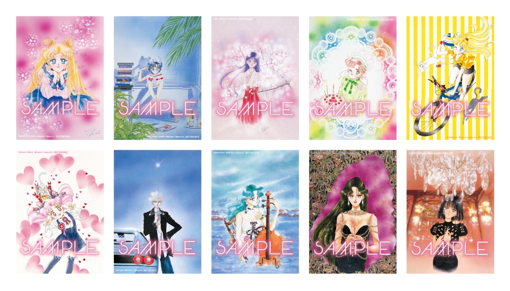 購入者特典のステッカー一覧。 (c)Naoko Takeuchi