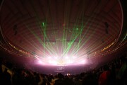 「Perfume 4th Tour in DOME『LEVEL3』supported by チョコラBB」東京ドーム公演の会場の模様。