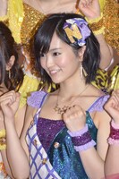 NMB48会見の様子。