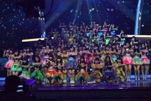 NMB48のリハーサルの様子。