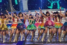 NMB48のリハーサルの様子。