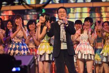 AKB48＆五木ひろしのリハーサルの様子。