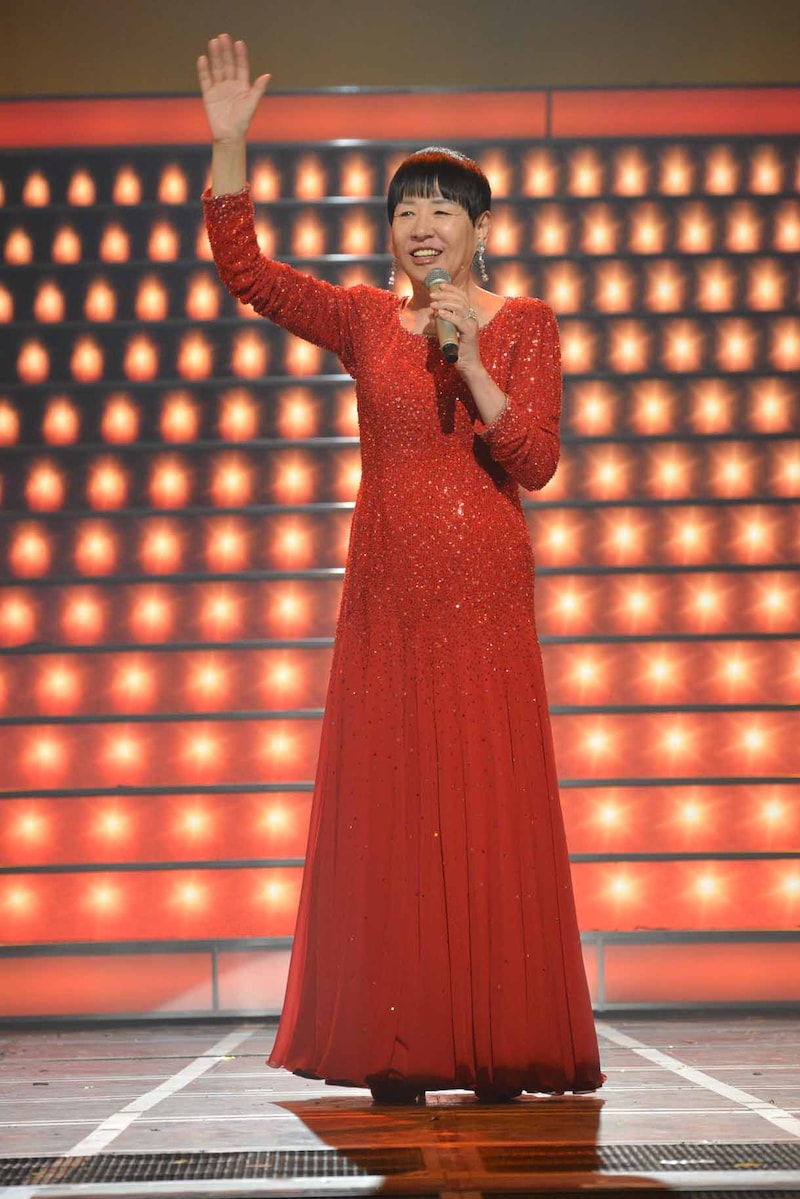 和田アキ子のリハーサルの様子。