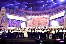 綾瀬はるかのリハーサルの様子。