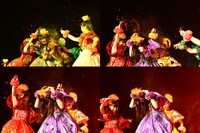 ももいろクローバーZ「労働讃歌」のラストシーン。ビール瓶が高城れにの頭で粉々に。