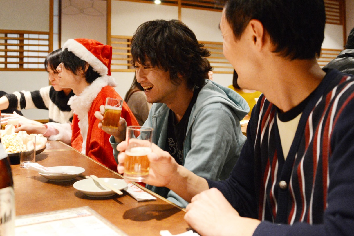 ファンと語らう柴田隆浩。