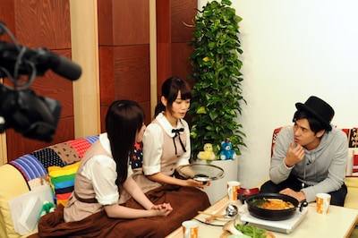 鍋パーティの様子。