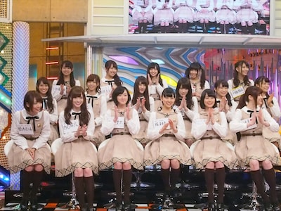 トーク収録中の乃木坂46。