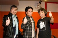 ハッカーズ。左から金杉肇、堀江貴文、茂木健一郎。