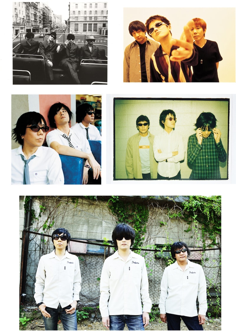 the pillowsの歴代アーティスト写真。