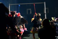 パン食い競争の様子。