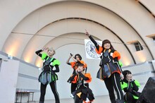 BiS「BiSの野外極寒ライブ～ライブは寒風摩擦～」の様子。