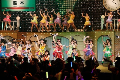 HKT48「HKT48九州7県ツアー～可愛い子には旅をさせよ～」熊本公演の様子。 (c)AKS