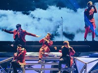 「BIGBANG JAPAN DOME TOUR 2013～2014」の様子。