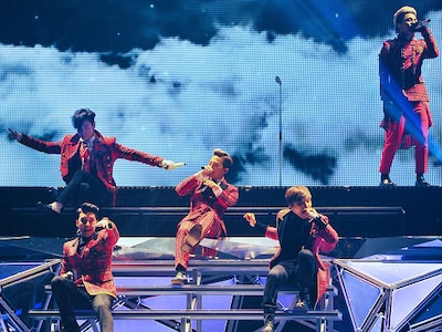 「BIGBANG JAPAN DOME TOUR 2013～2014」の様子。