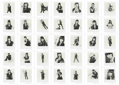 シシド・カフカ「我が儘 / Miss.ミスミー」初回限定盤ジャケットに使われるポラロイド写真の一部。