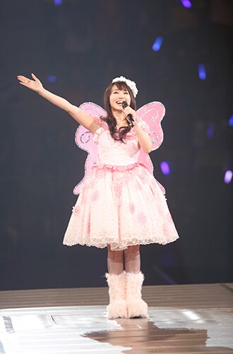 水樹奈々「NANA WINTER FESTA 2014」の様子。（撮影：江藤はんな）