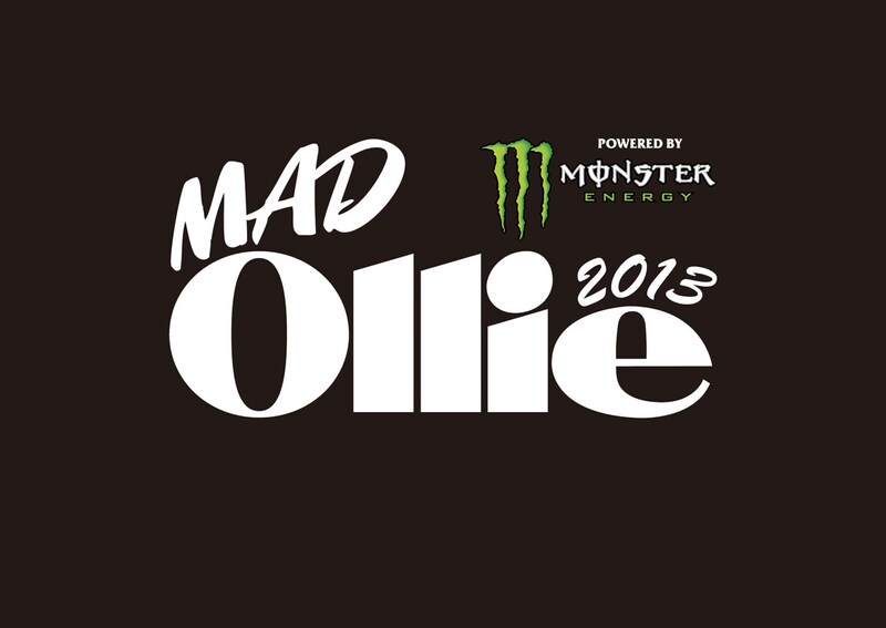 「MAD Ollie 2013 POWERD BY MONSTER ENERGY」ロゴ
