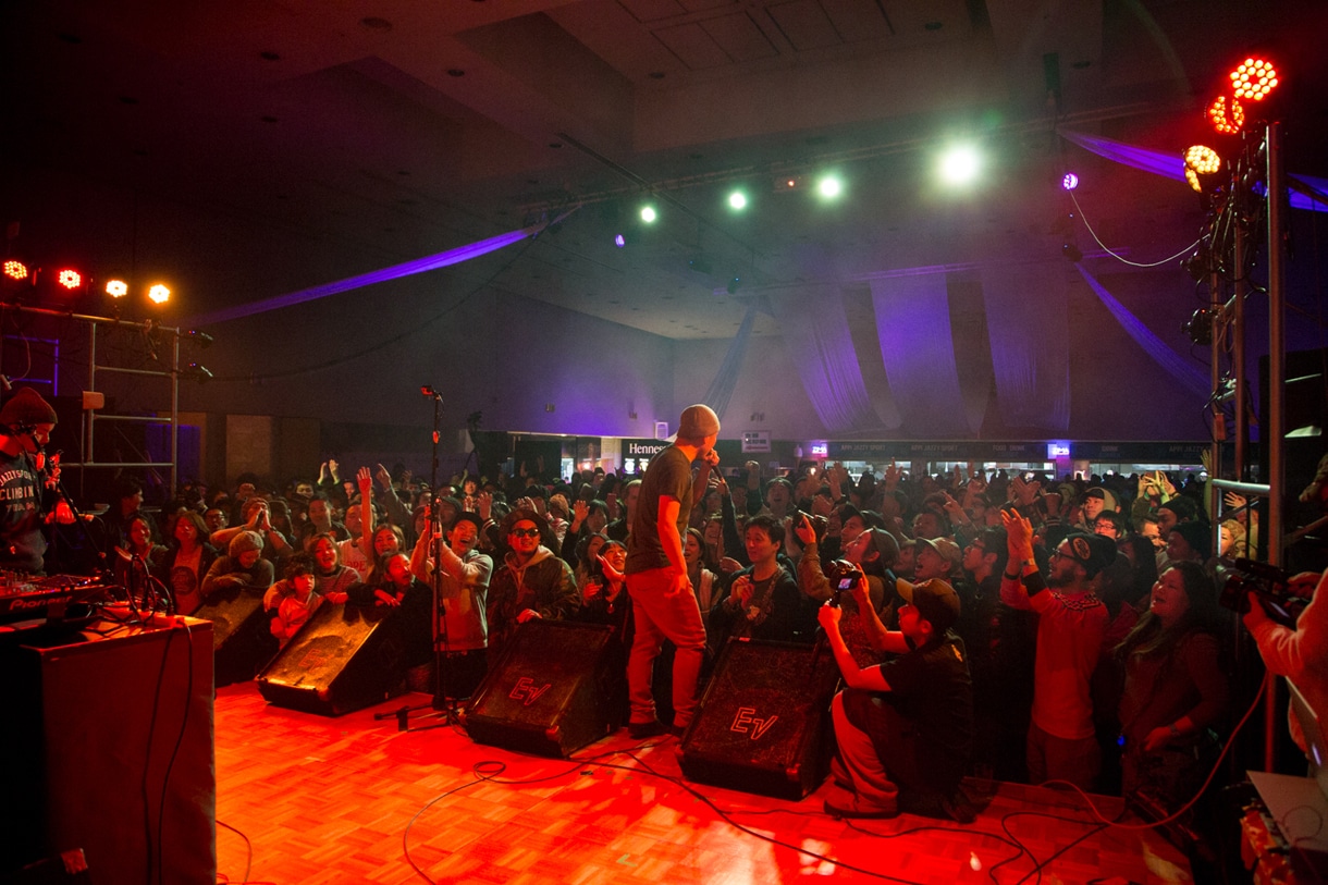 今年1月に実施された「APPI JAZZY SPORT 2014 "UNITE"」の様子。写真はGAGLE。  （Photo by Takanori Tsukiji [STARSERVERCLUB]）
